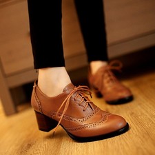 New Women Retro Oxford  Lace