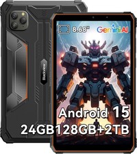 Blackview Active 5 Rugged Tablet, 9 inch Android 15,24GB RAM+128GB ROM(1TB TF),6
