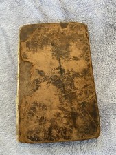 Antique Book Bible New Testament 1823 Rare Leather Bound