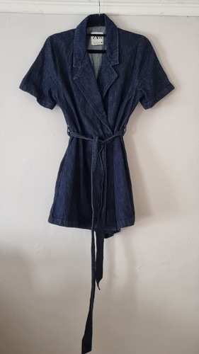 Womens zara denim playsuit - womens,
