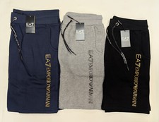 Emporio Armani EA7 Cotton Sweat Shorts – Big Logo Design