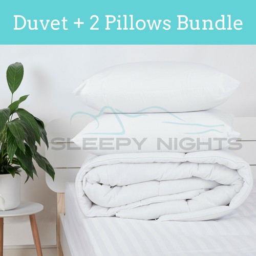 Polycotton duvet and - polycotton, pillows