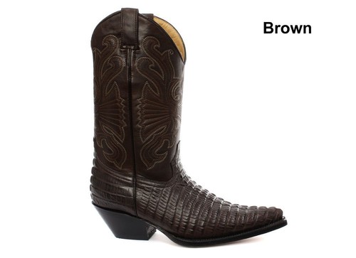 Grinders carolina croc - croc, brown