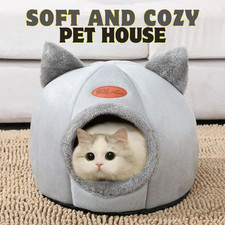 Foldable Winter Cat Bed Warm