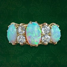 ANTIQUE VICTORIAN OPAL DIAMOND