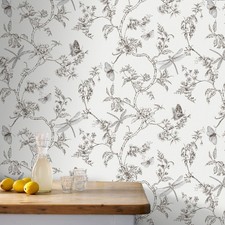 Superfresco Easy Butterfly Wallpaper | Nature Trail White Mica