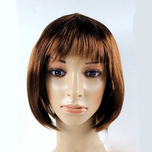 Short bob wig with bangs - short,