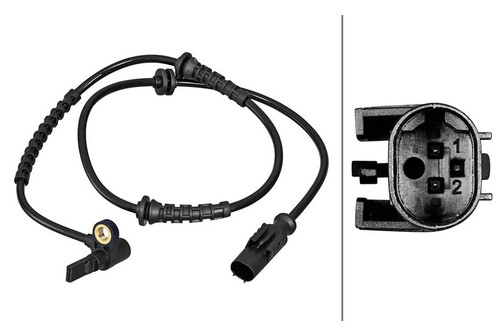 Hella abs wheel speed sensor - wheel,