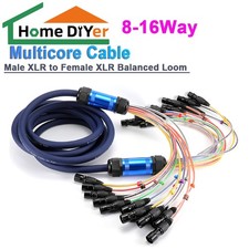 8-16Way Male XLR to Female XLR