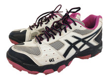 ASICS Womens Gel-Blackheath 4 Hockey Trainers UK 8 EU 41.5 Sports Pink White