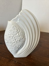 Vintage Kaiser White Bisque Porcelain Vase Pattern Number 0681 M Frey