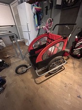 HOMCOM 2-Seat Child Bike Trailer