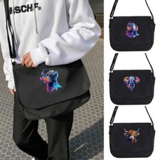 Black Unisex Crossbody Bag