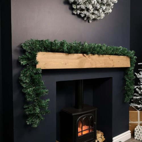 9ft christmas garland plain - 9ft,
