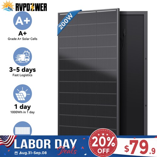 12v 200w solar panel - 12v,