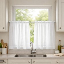 Voile Cafe Curtain Panels