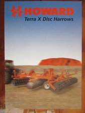 HOWARD Terra X Disc Harrows brochure/leaflet