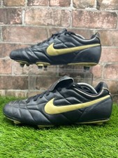 Nike Tiempo Legend Sg Black Gold Uk 11 Mens Football Boots Ronaldinho Rare