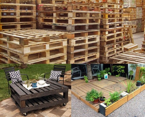 Wooden shipping pallets - wooden,