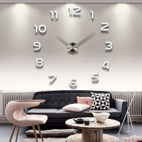 Frameless wall clock - 3d,