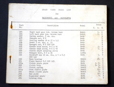 MAICOMOBIL MAICOLETTA Scooter spare parts PRICE LIST, typescript, 40 pages.