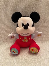 Disney Mickey Mouse ABC 123 Interactive Talking Soft Plush Toy