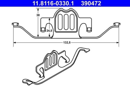 Brake caliper spring - caliper,