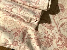 Sanderson Vintage Retro Single Duvet Cover + Pillowcase Old Rose Pattern