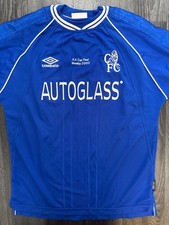 Original Umbro Chelsea 1999/2000 Home Shirt FA CUP FINAL 2000 Mens Large