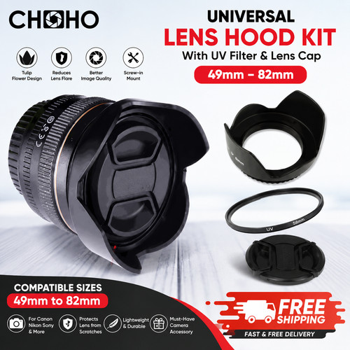 Universal tulip lens hood - tulip,