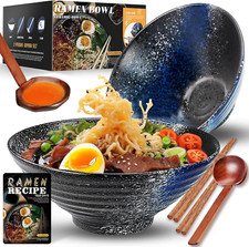 YTLEMON Ceramic Ramen Bowl Set