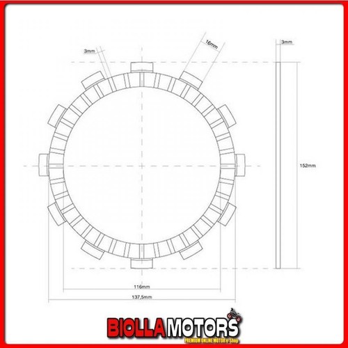 741185 single disc - single, clutch