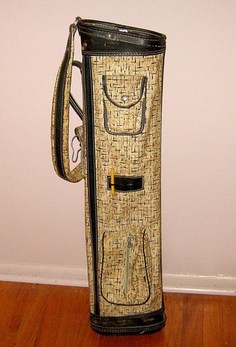 Antique canvas leather golf - antique,