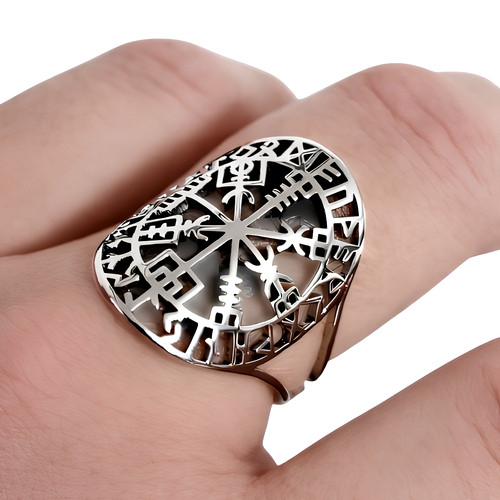 Viking ring vegvisir - viking,