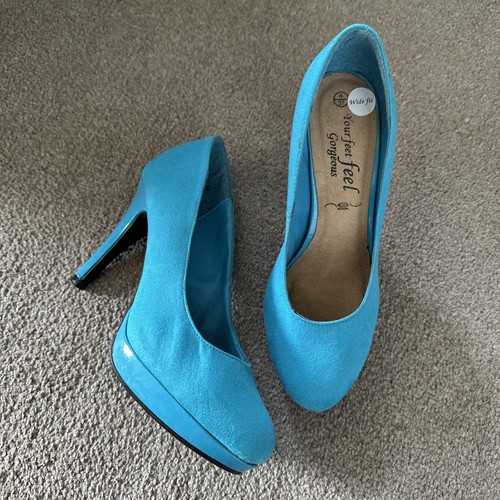Teal court shoes new - teal,