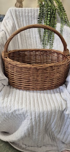 Vintage wicker rattan - wicker, basket