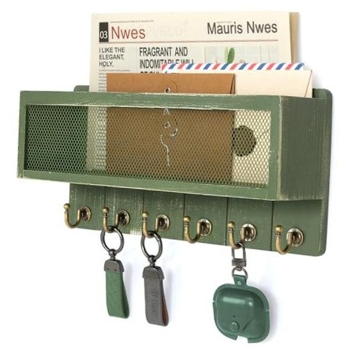 Pine wood mail and key - mail,