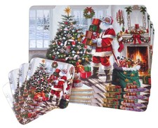 Santa christmas dinner - christmas,