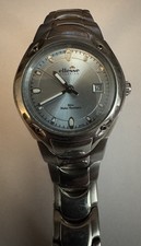Vintage Ellesse Sportivo Ladies Watch Stainless Steel Bracelet Blue Face P/owned