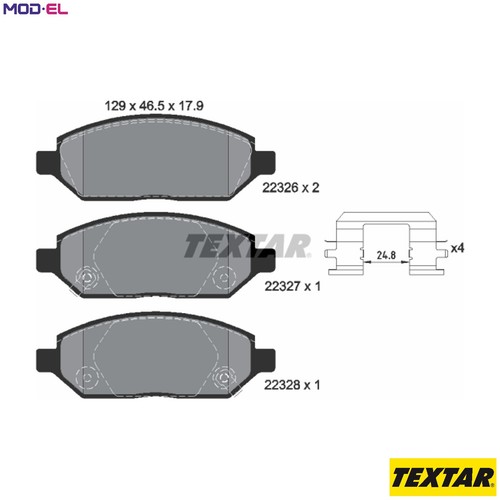 Brake pad set disc - brake,