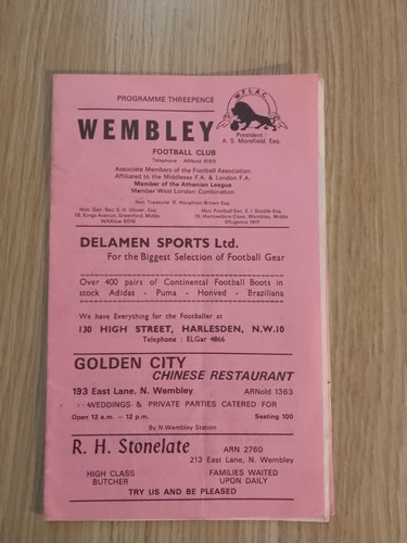 Wembley letchworth town - v,