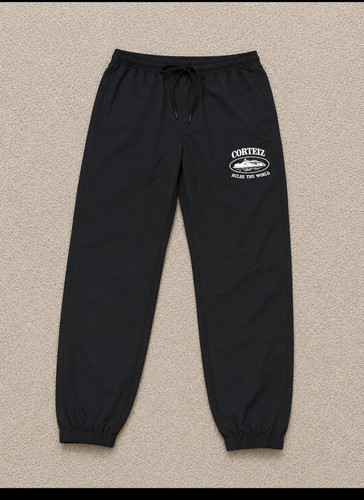 Corteiz black logo jogger - corteiz,