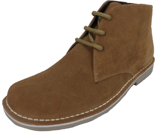 Mens sand real suede retro - suede,