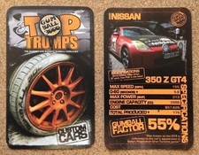 Top Trumps Single Card Gumball Rally Customised Cars Motors - Various (FB3)