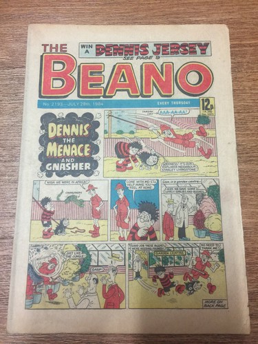 Beano comic 2193 july 28th - comic, no