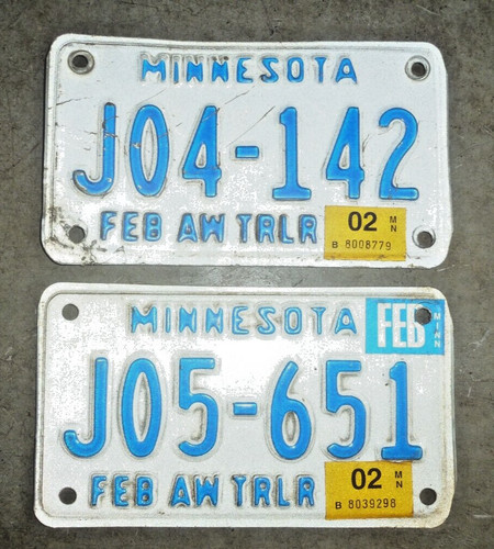 Metal license plate minnesota - metal,
