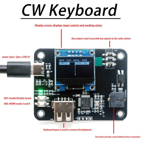 Electronic keyer keyboard - electronic,