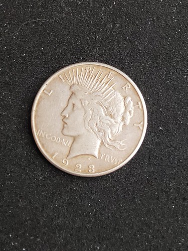 1923 american silver peace - 1923, one