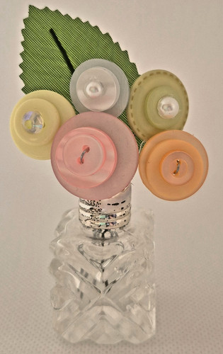 Handmade button bouquet - bouquet, in