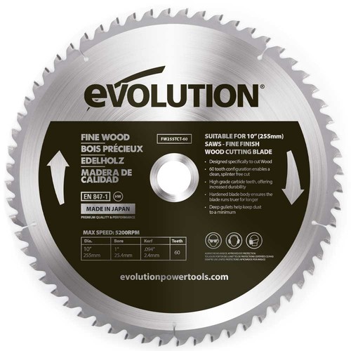 Evolution 255mm fine - evolution, wood